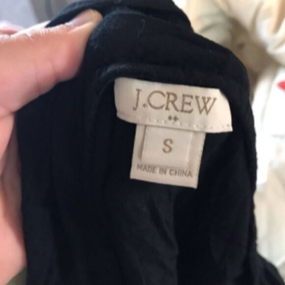 J.crew small viscose blouse black button - Picture 5 of 6